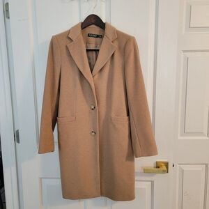 Ralph Lauren Camel Blazer Coat Size 8